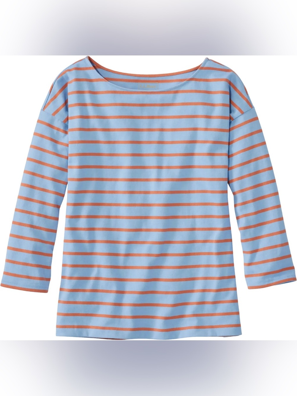 L.L. BEAN Heritage Mariner Boatneck Three-Quarter
Sleeve Stripe Top